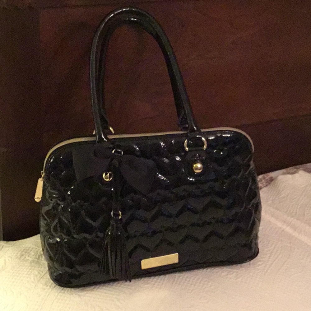 Betsey Johnson Quilted Heart Purse